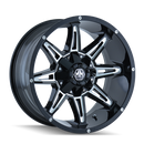 MAYHEM 8090 BLACK W/MILLED SPOKES