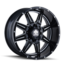 MAYHEM 8100 BLACK W/MILLED SPOKES