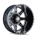 MAYHEM 8101 REAR BLACK/MILLED SPOKES