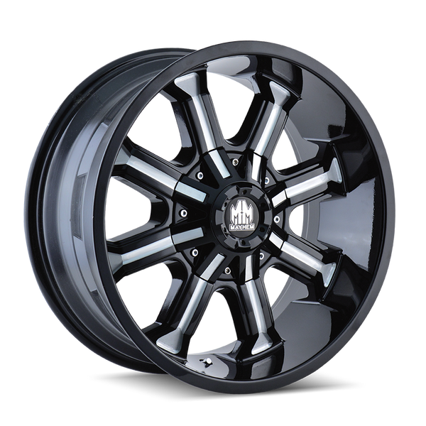 MAYHEM 8102 BLACK W/MILLED SPOKES