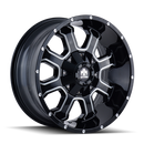 MAYHEM 8103 BLACK W/MILLED SPOKES