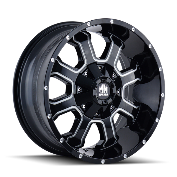 MAYHEM 8103 BLACK W/MILLED SPOKES