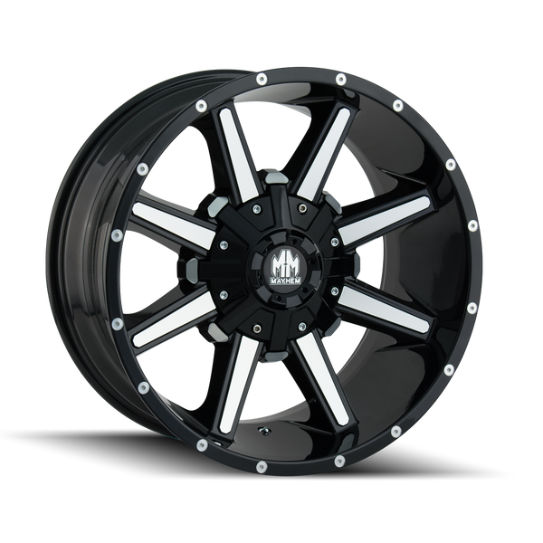MAYHEM 8104 BLACK/MACHINED FACE