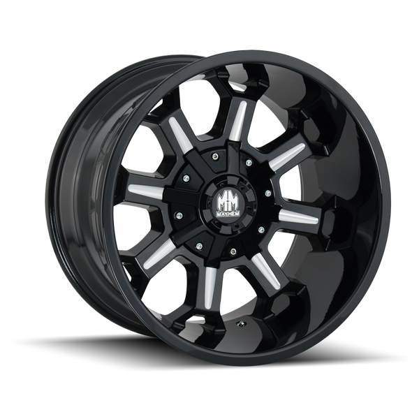 MAYHEM 8105 BLACK W/MILLED SPOKES