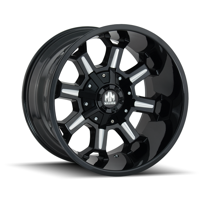 MAYHEM 8105 BLACK W/MILLED SPOKES