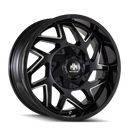 MAYHEM 8106 BLACK W/MILLED SPOKES