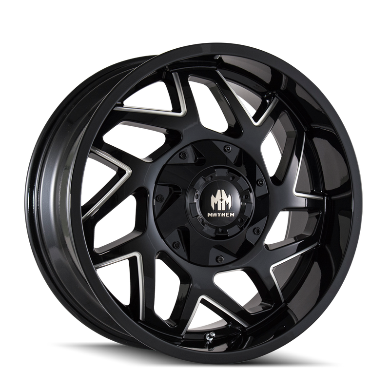 MAYHEM 8106 BLACK W/MILLED SPOKES