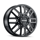 MAYHEM 8107D BLACK W/MILLED SPOKES
