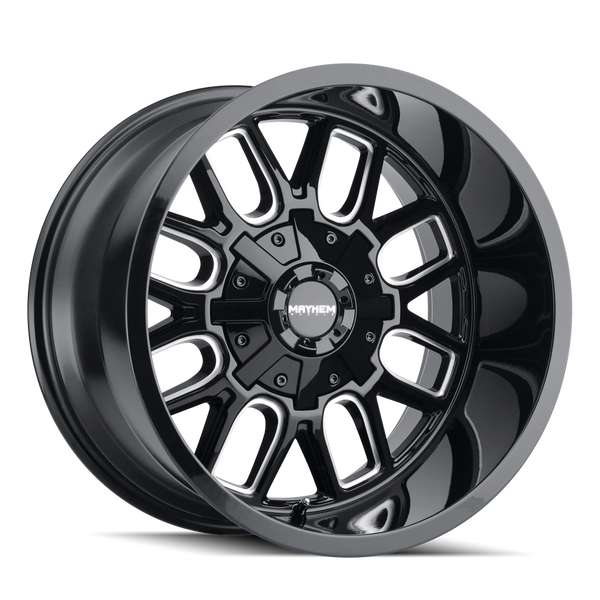 MAYHEM BLACK W/MILLED SPOKES