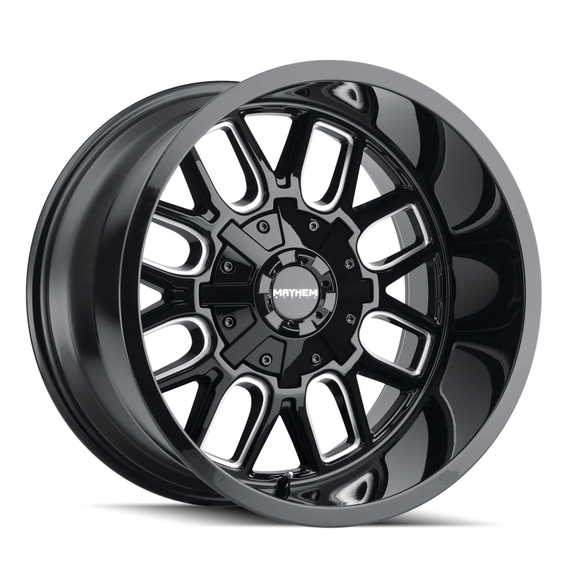 MAYHEM BLACK W/MILLED SPOKES