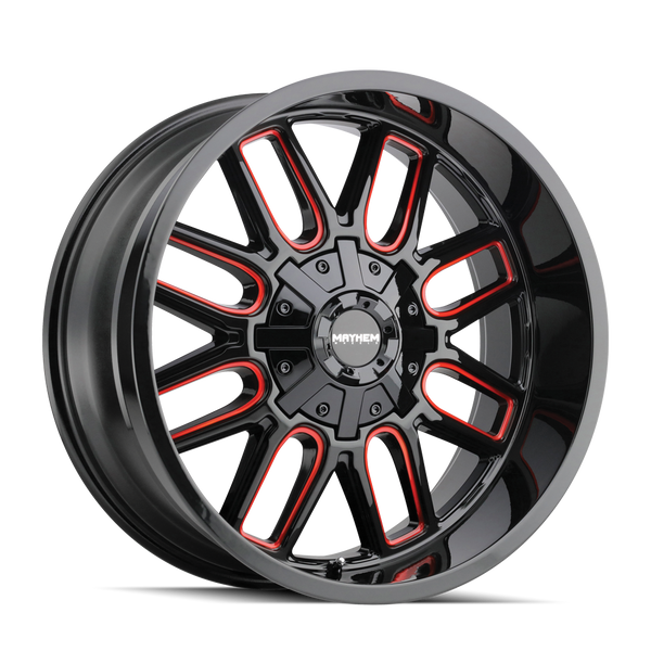MAYHEM 8107 BLACK W/PRISM RED