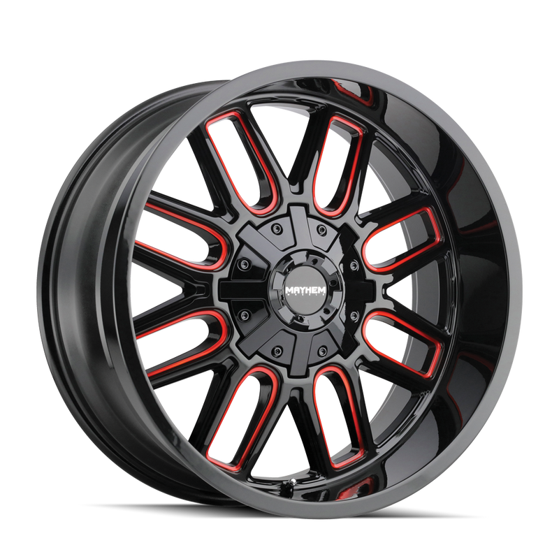 MAYHEM 8107 BLACK W/PRISM RED