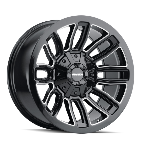 MAYHEM 8108 BLACK W/MILLED SPOKES