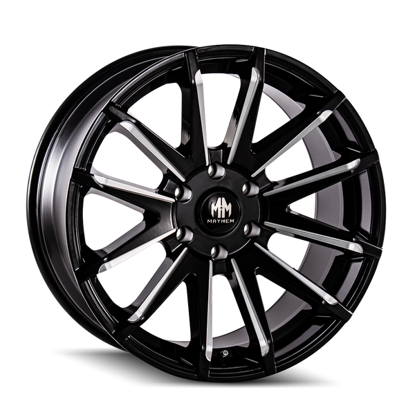 MAYHEM 8109 BLACK W/MILLED SPOKES