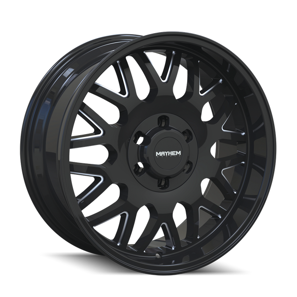 MAYHEM 8110 BLACK W/MILLED SPOKES