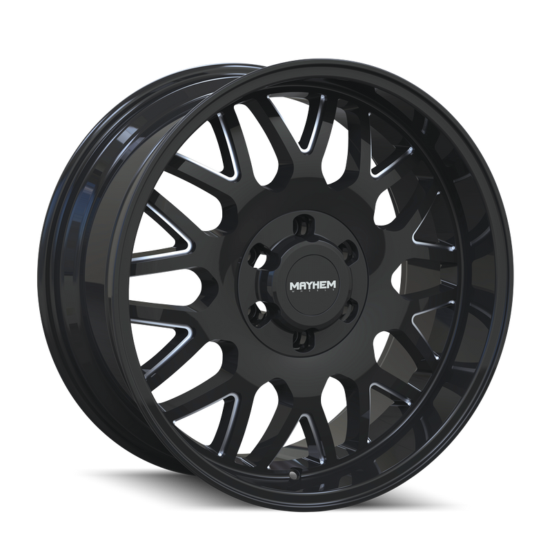MAYHEM 8110 BLACK W/MILLED SPOKES