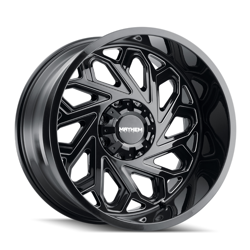 MAYHEM 8112 BLACK W/MILLED SPOKES