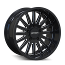 MAYHEM BLACK W/MILLED SPOKES