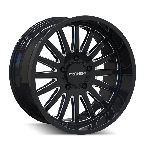 MAYHEM BLACK W/MILLED SPOKES