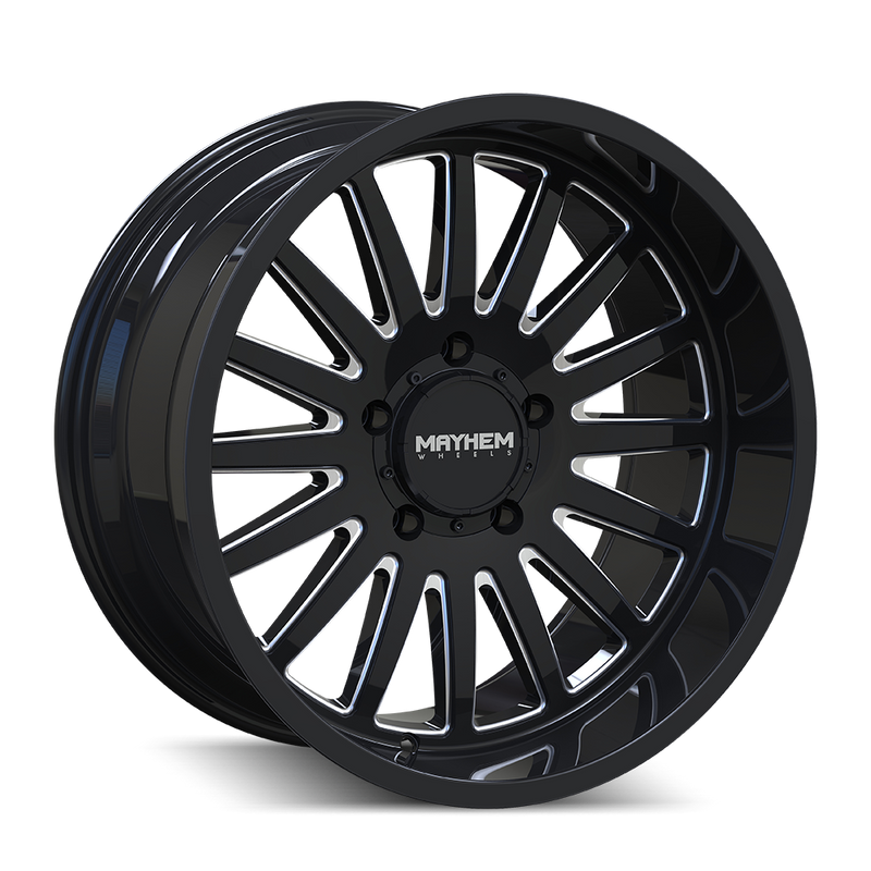 MAYHEM BLACK W/MILLED SPOKES