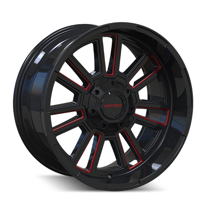 MAYHEM BLACK W/PRISM RED