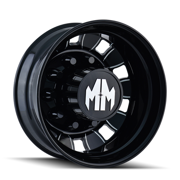 MAYHEM 8180 REAR BLACK/MILLED SPOKES