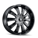 MAZZI 374 GLOSS BLACK/MILLED