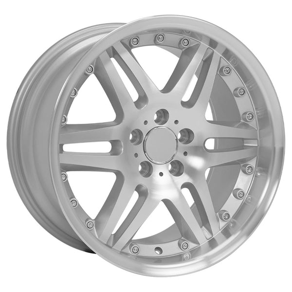 OE Wheels MB09 Silver Wheel Silver Machined Wheels