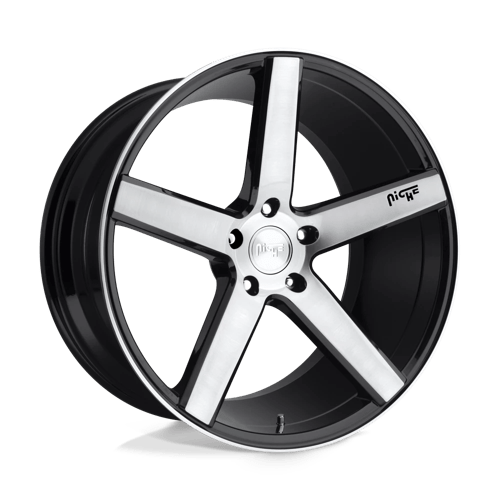 Niche 1PC M124 MILAN ST GLOSS BLACK BRUSHED