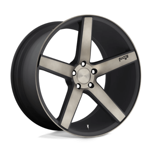 Niche 1PC M134 MILAN N2 MATTE BLACK MACHINED W/ DOUBLE DARK TINT