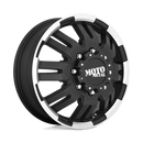Moto Metal MO963 N2 MATTE BLACK MACHINED DUALLY - FRONT