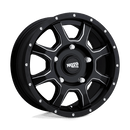 Moto Metal MO970 N2 SEMI GLOSS BLACK MILLED