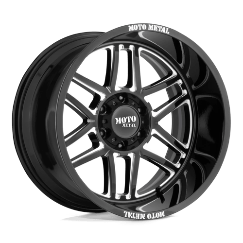 Moto Metal MO992 FOLSOM BW GLOSS BLACK MILLED