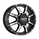 Moto Metal MO995 BW GLOSS BLACK MACHINED - FRONT