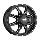 Moto Metal MO995 BW SATIN BLACK MILLED - FRONT