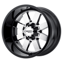 Moto Metal MO962 BW PVD CENTER W/ GLOSS BLACK LIP