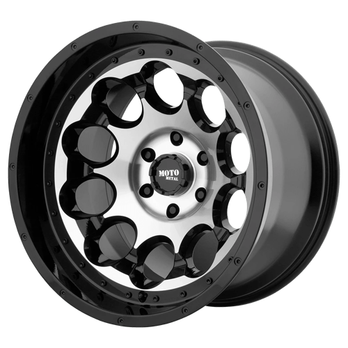 Moto Metal MO990 ROTARY BW GLOSS BLACK MACHINED