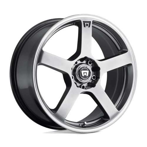Motegi MR116 FS5 BW DARK SILVER W/ MACHINED FLANGE