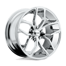 Foose 1PC F148 OUTCAST N2 CHROME PLATED
