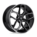 Foose 1PC F150 OUTCAST N2 GLOSS BLACK MILLED