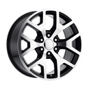 Performance Replicas PR169 N2 GLOSS BLACK W/ MACHINED SPOKES