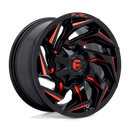 Fuel 1PC D755 REACTION ST GLOSS BLACK MILLED W/ RED TINT