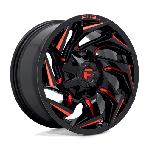 Fuel 1PC D755 REACTION ST GLOSS BLACK MILLED W/ RED TINT