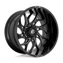 Fuel 1PC D741 RUNNER BW GLOSS BLACK MILLED