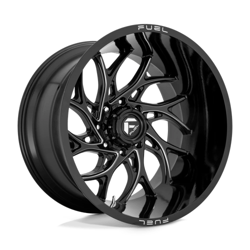 Fuel 1PC D741 RUNNER BW GLOSS BLACK MILLED