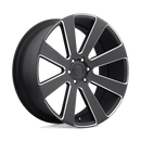 DUB 1PC S187 8-BALL ST MATTE BLACK MILLED
