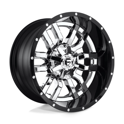 Fuel 2PC D270 SLEDGE N2 CHROME PLATED GLOSS BLACK LIP