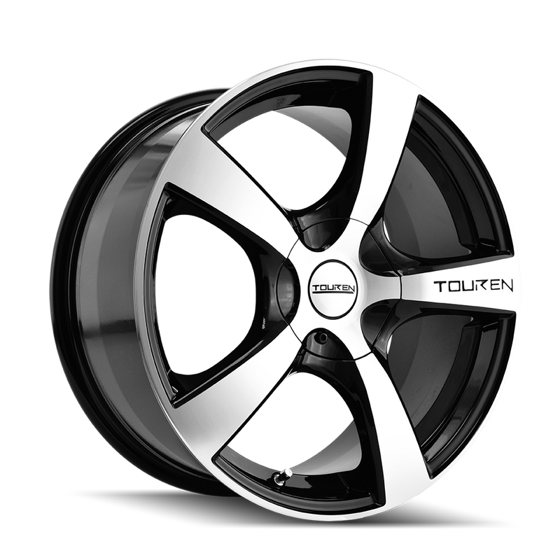 TOUREN 3190 BLACK/MACHINED FACE/MACHINED LIP