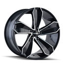 TOUREN 3271 GLOSS BLACK/MACHINED FACE