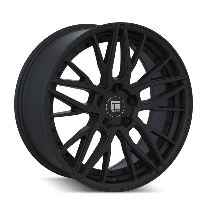 TOUREN SATIN BLACK/BLACK RIVET